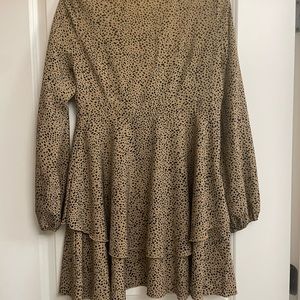 Shein Leopard Pattern flowy short dress